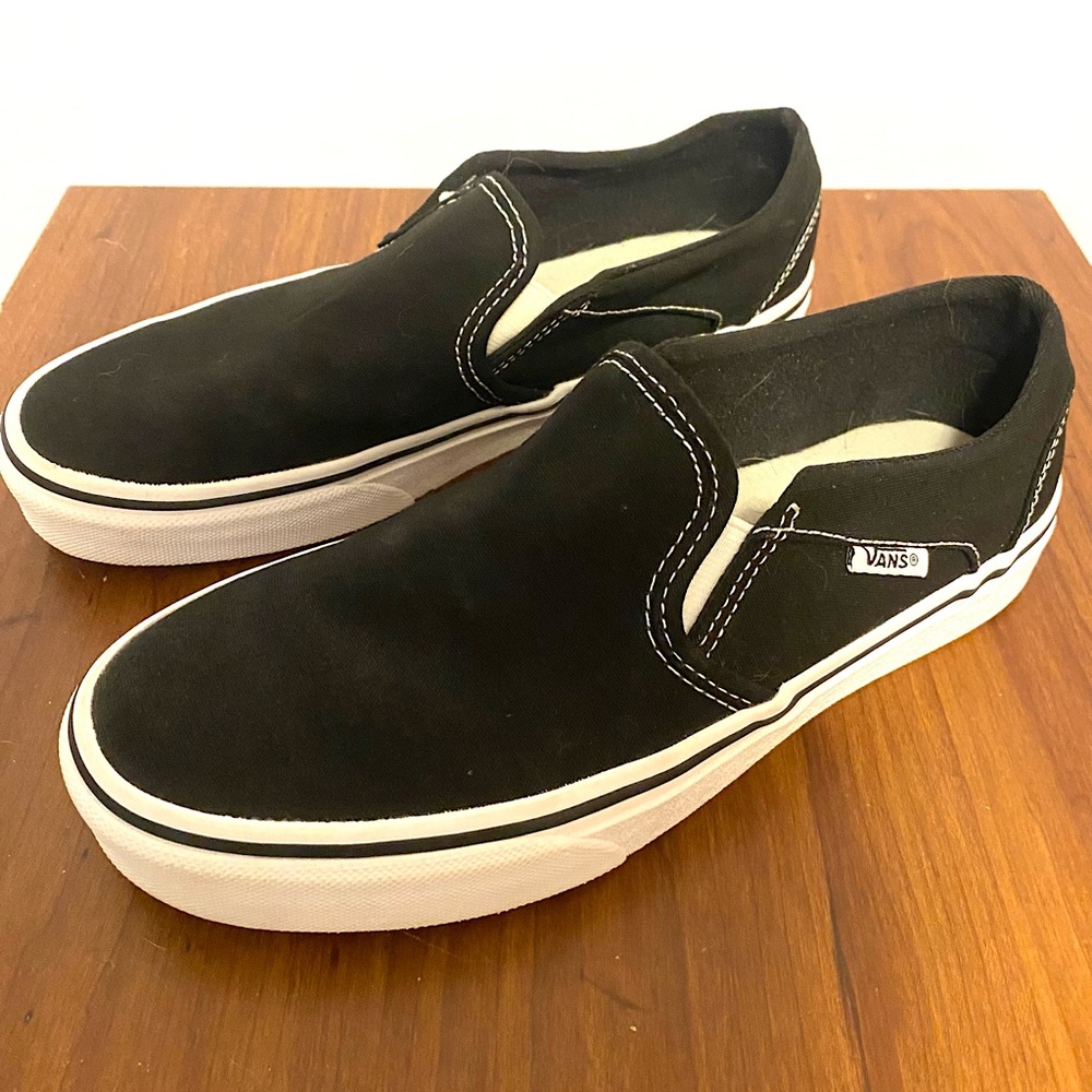 Vans - Black Slip-On Shoes